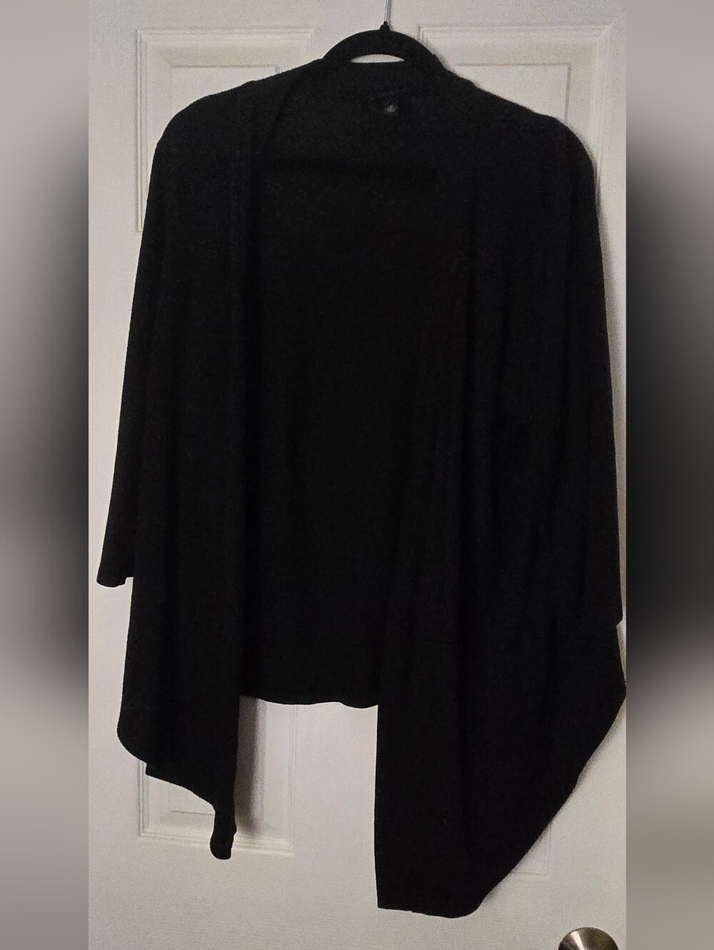 Torrid Black Women's Draped Open-Front Sweater